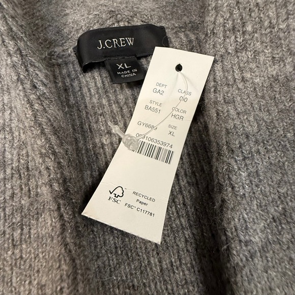 J.Crew Cocoon Women's Sweater Blazer NWT XL Merino Wool Alpaca Blend Classic - Picture 13 of 16